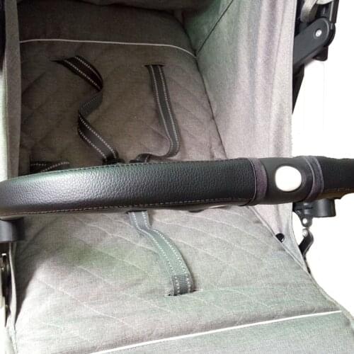 Pram Stroller Accessories Covers Handle Wheelchairs Baby Stroller Armrest Pu Protective Case for Yoyaplus Babysing Customization