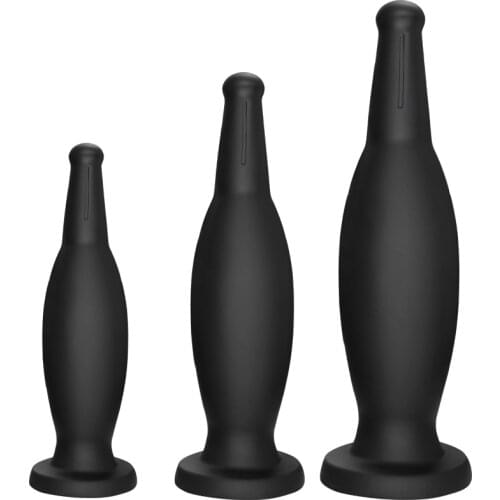 Bottle Shaped Anal Beads Plug Large Comfortable Anal Didlo Male Deep Tissue Massager G-Spot Backcourt Masturbation Tọys for Anus