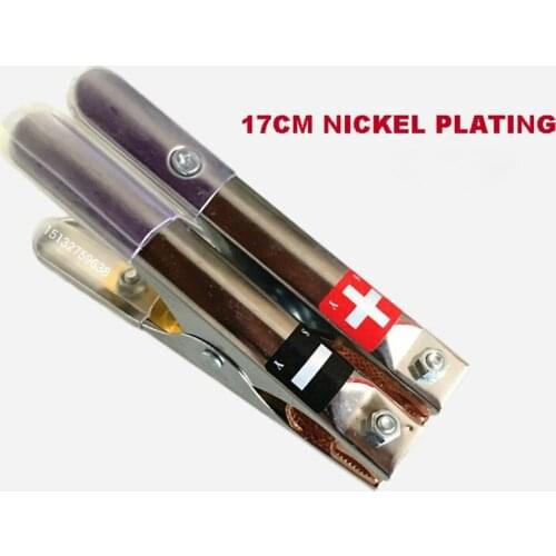 Free shipping 2pc Car battery Alligator clip big size 17CM battery fire cable clip high quality Crocodile Clip