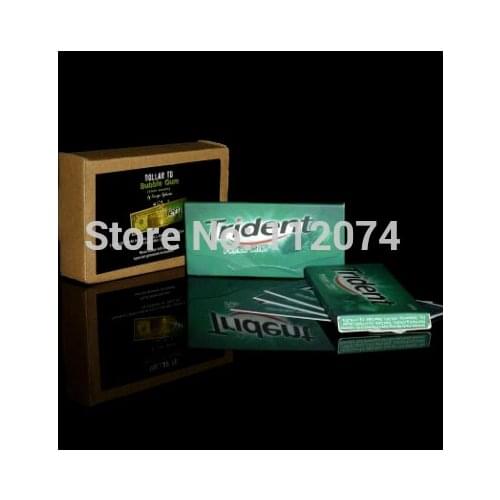 Dollar to Bubble Gum - Magic Tricks Gum Magic Funny Close Up Satge Magia Mentalism Illusion Gimmick Props Professional Magicians