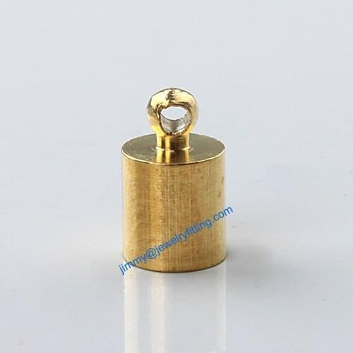 Jewelry findings Metal End caps for laether cord; crimp end cap; chain end caps 6*10mm 2000pcs