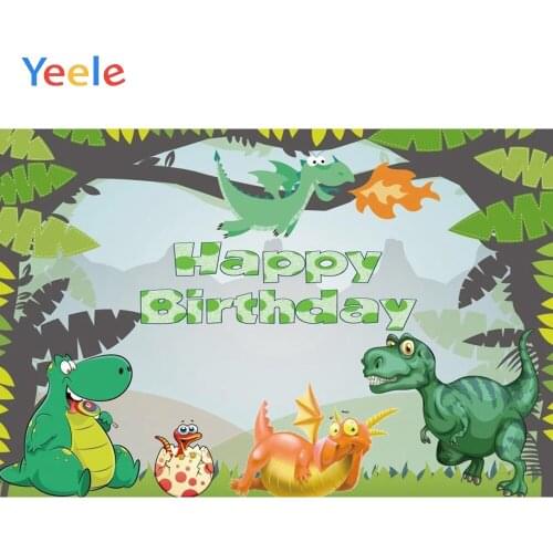 Forest Dinosaur Party Photophone Baby Birthday Child Photography Backdrops Custome Photographic Backgrounds For Photo Studio