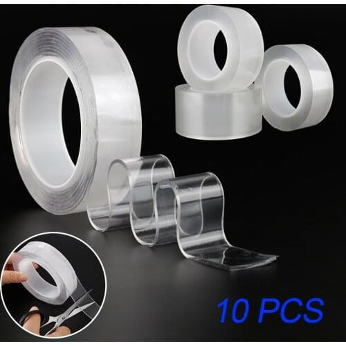 House Improvement Double-sided Tape of Transparent Nano No Trace of Acrylic Tape Reuse Waterproof 1/2/3/5m Adhesive Tape