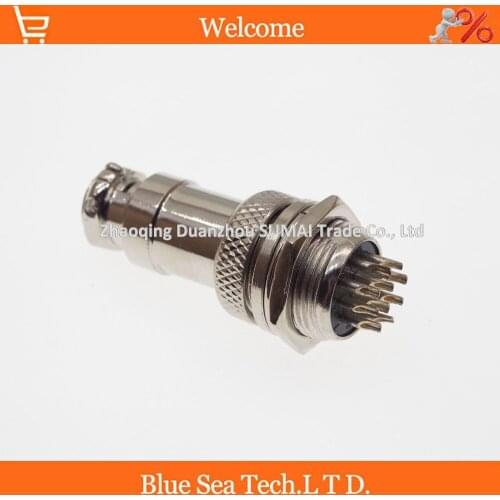 10 Pin 16mm Male & Female Wire Panel Connector kit GX16 10P Socket+Plug for aviation,computer ect. ,circular connector