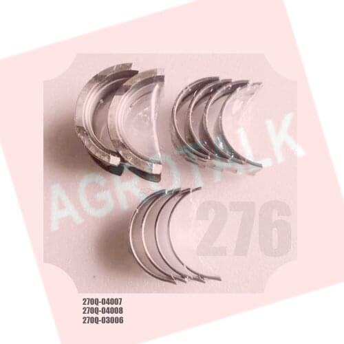Set of main bearings, rod bearing and thrust rings for LJ276 engine , part number: 270Q-04007 + 270Q-04008 + 270Q-03006