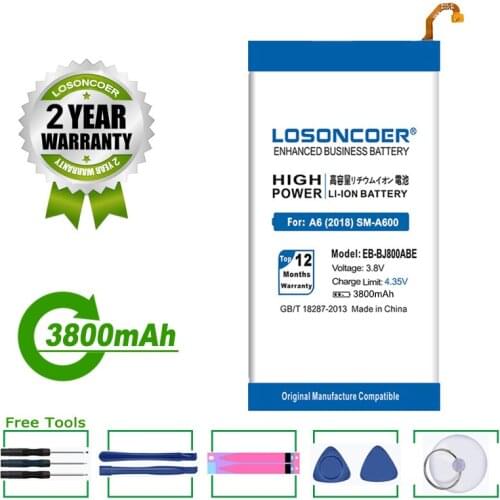 LOSONCOER Samsung Galaxy J6 2018 Batteries