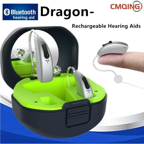 Best Bluetooth 5.0 Invisible Rechargeable Hearing Aid Digital Audifonos Ear Sound Amplifier Enhancer слуховой аппарат Call Music