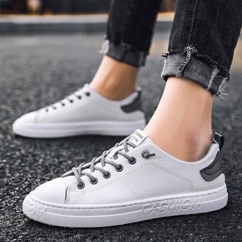 Men Casual Shoes Spring Autumn Casual Shoes Men Breathable Fashion Black Casual Men Shoes White Lace-Up Mens Shoes