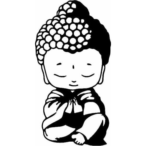 LLY-1422 Personality Car Sticker Buddhist Buddha Statues Creative Decal PVC Auto Parts Body Window Decoration Waterproof Decals