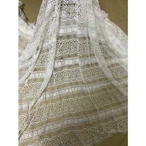 Nigerian Laces SYJ-32715 High Quality Tulle Mesh French Embroidered Lace fabric
