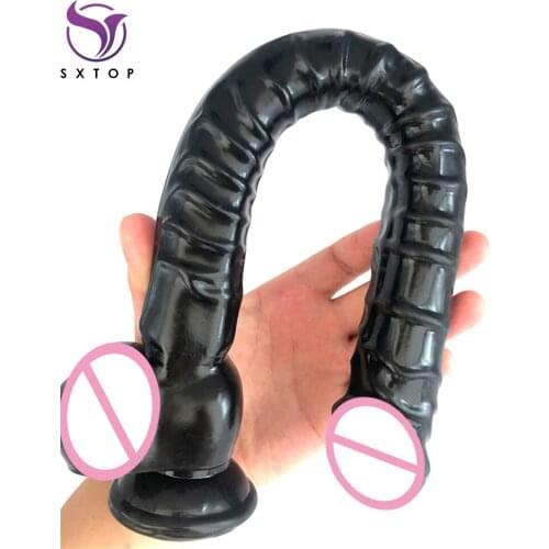 42CM Simulation Penis Lengthened Fake Penis European and American Female Masturbation Anal Whip Sex Toys