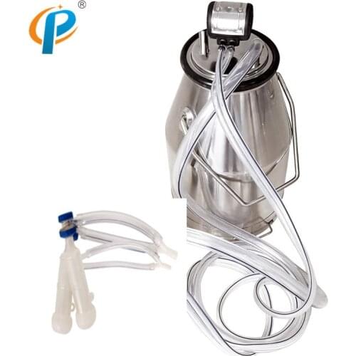 With Stainless Steel 304 Milk Bucket Goat Portable Milking Machine Group System