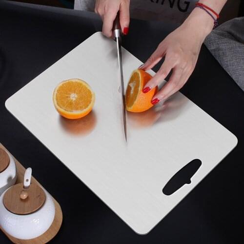Cutting Board Chopping Cheese Kitchen 304 Stainless Steel Household Mold Free Anti Cracking Complementary Food Fruits Vegetables