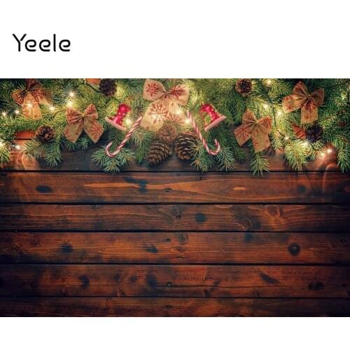 Yeele Christmas Background Bowknot Bells Green Leaf Lollipop Board Backdrop Photography Baby Photocall Photo Studio Photophone