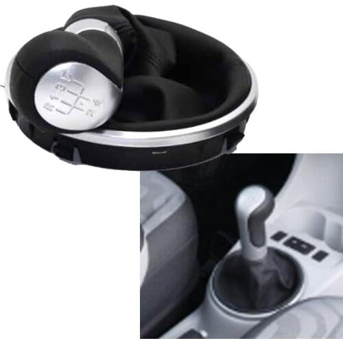 Car Gear Shift Knob Boot For Fabia 2 MK2 2007 -2010 Roomste 06-10 Gear Stick Shifter shift gear knob Car Accessories