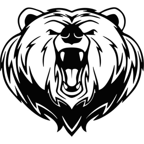 Rulemylife evil boar bear vinyl waterproof sticker car motorcycle sticker car accessories decoration