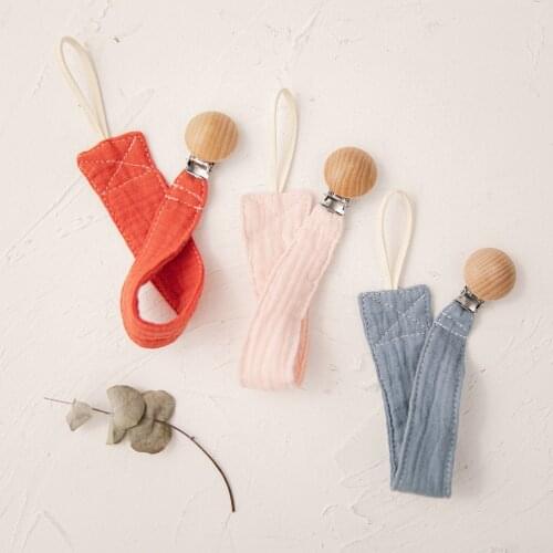 2021 New Baby Cotton Cloth Pacifier Chain Ins Style Soother Nipples Holder Newborn Toy Newborn Gifts Feeding Accessories