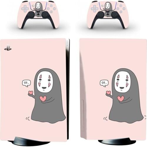 Sprited Away PS5 Standard Disc Skin Sticker Decal Cover for PlayStation 5 Console and Controllers PS5 Disk Skin Vinyl