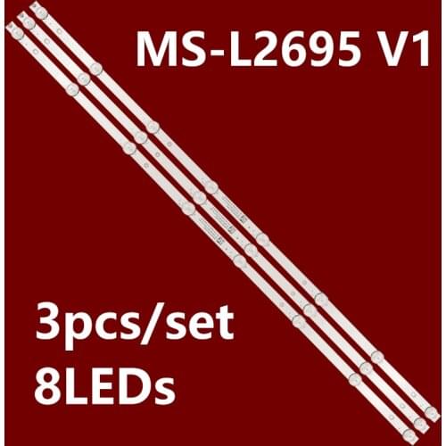 750mm LED Backlight strip bar 8 lamp for MS-L2695 V1 Rca Rtv4019sm 6V/LED backlight bar MS-L2695 V1