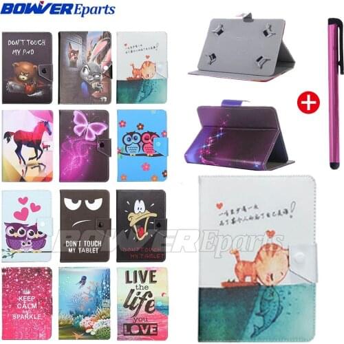 Universal Printed Cartoon Cover for Irbis TZ198/TZ165/TZ150 10.1 Inch Tablet PU Leather Stand Case