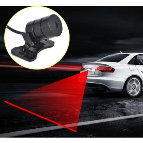 LED Car Motorcycle Laser Fog Light Anti Collision Tail Lamp Auto Moto Braking Parking Signal Warning Lamps Car fog light