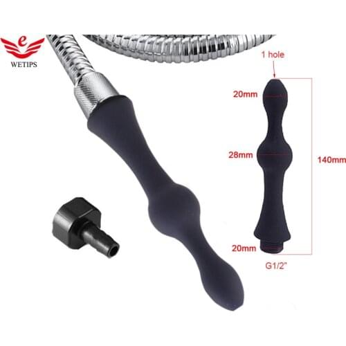Wetips Silicone Anus Dusche Enema Shower Enema Anal Cleaning Anus Douche Clistere Toilet Bidet ShowerToilet Wash Bidet Cleaner