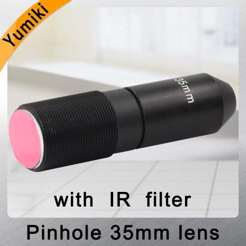 Yumiki HD 2.0Megapixel 35mm pinhole Lens, CCTV Camera Lens,M12 mount,Image Format 1/2.7",F1.6, Fixed Iris with IR filter