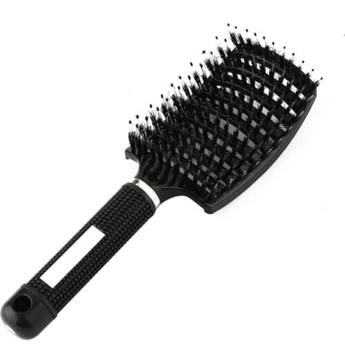 Women Hair Scalp Massage Comb Bristle & Nylon Hairbrush Wet Curly Detangle Hair Brush for Salon Hairdressing Styling Tools