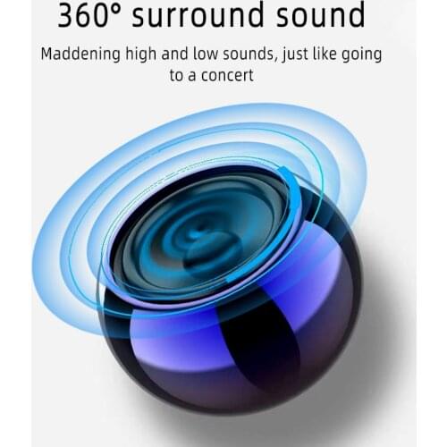 2021 Bluetooth Speaker Ultra Mini Multifunctional Outdoor Bluetooth Speaker Portable Round Small Steel Cannon Bluetooth Speaker