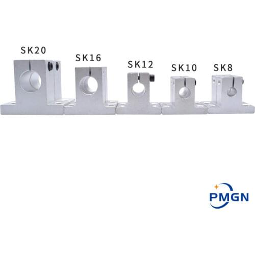 4pcs/lot PMGN SK12 12mm High quality Linear Bearing Rail Shaft Support XYZ Table CNC Router SH12A