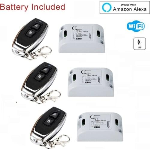 433Mhz RF Relay Remote Control Switch 2021 New 110V 220V Receiver Wifi WirelessWifi Light Switch Smart Home App DIFODA