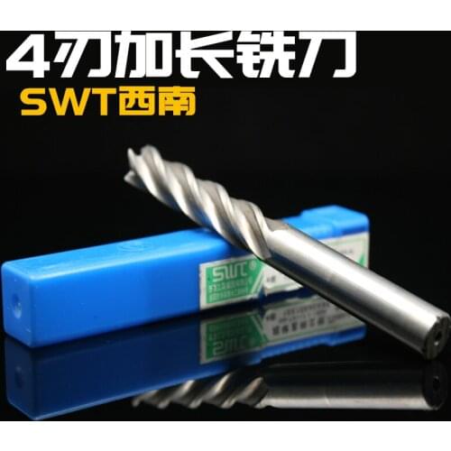 4F-3/4/5/6/8/10/12/14/16/18/20mm 4 Flute HSS&Extended Aluminium End Mill Cutter CNC Bit Milling Machinery tools Cutting tools