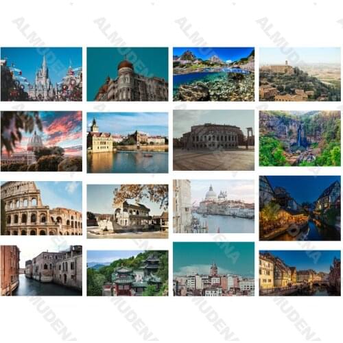 Diy Diamond Painting Ancient Roman Architecture Nordic Style Full Diamond Handmade Dot Diamond Bedroom Living Room Stickers