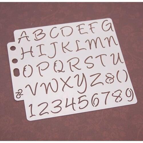 English letter Layering Stencils for Diy scrapbook/photo album Decorative Embossing coloring,painting stencil,home decor