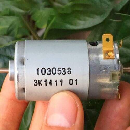 Double-head Shaft 390 Micro Motor 3-pole Rotor DC12-18V 7100-10700RPM Carbon Brush Motor for Wireless Vacuum Cleaner, Robot