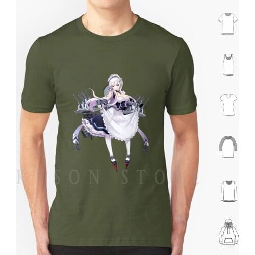 Belfast Azur Lane T Shirt Diy Big Size Cotton Azur Lane Anime Azur Lane Akagi Atago Manga Waifu Cute Ship Azur Lane Peeker