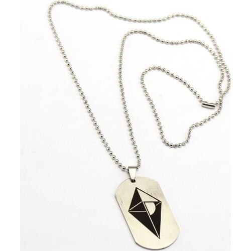 Hot Game No Mans Sky Necklace No mans sky Dog Tag Fashion Beads Chain Pendant fans Gift Men Women Necklaces Jewelry Accessories
