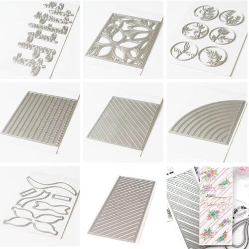 Artistic bows Diagonal Stripes Background Rainbow Phrase-hello Metal For DIY Scrapbooking Decoration Embossing Card Craft New