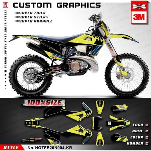KUNGFU GRAPHICS Enduro Motorcycle Sticker MX Decal Kit Graphic for Husqvarna TE 150i 250i 300i FE250 FE350 FE450 FE501 2020 2021