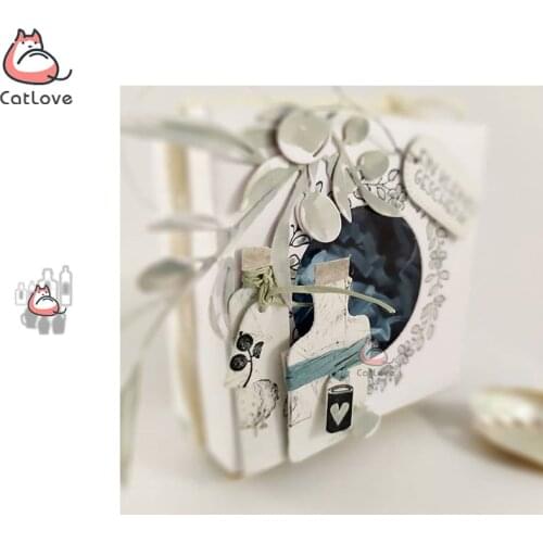 Catlove Oil Medicine Bottle Metal Cutting Dies Scrapbooking Mold Stencil Die Cuts Card Making Craft Embossing New Dies For 2020