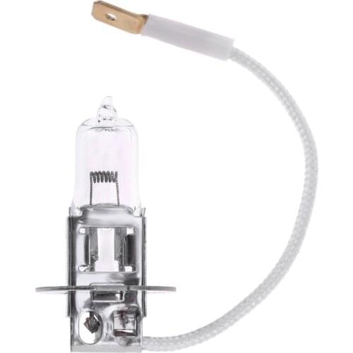 MOJOYCE 1pc H3 12V 55W 3000K White Quartz Glass Halogen Xenon Bulb Headlight for Auto Head Lamp Fog Lamp Automobile Accessories