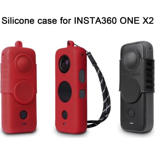 Soft Silicone Protective Case Camera Lens Cover For Insta360 ONE X2 Action Camera Anti-scratch Shockproof Protector Covers Shell