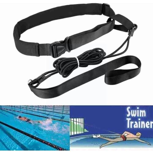 Adjustable Swim Training Resistance Elastic Belt Safety Resistance Pool Belt Tubes Latex Rope Accessories Swimming Swimming X0I7