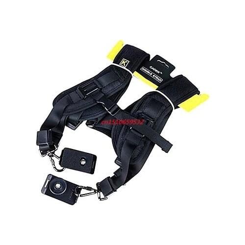 Double Dual Sling Shoulder Neck Strap belt for SLR DSLR Camera cann 60D 5D2 5D3 5D4 Nikn D810 D800 D610 D600 D500 D3200 D3100