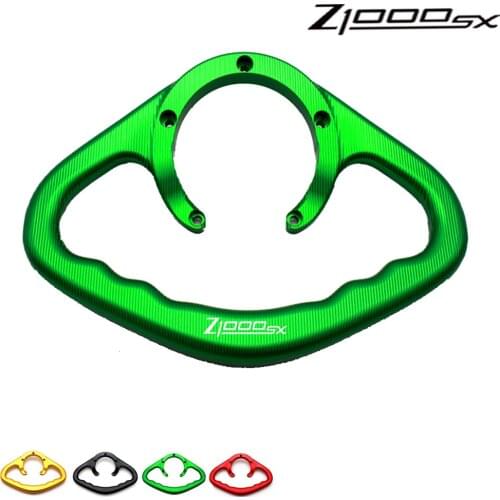 For KAWASAKI Z1000SX motorcycle passenger CNC hand grips tank grip armrest bar handles black logo Z1000SX 2006-2019
