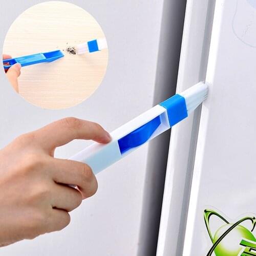 Window Door Keyboard Gap Cleaning Brush, Multipurpose Cleaner+ Dustpan 2 In 1 Cleaning Tool Kitchen Tools Dust Brush