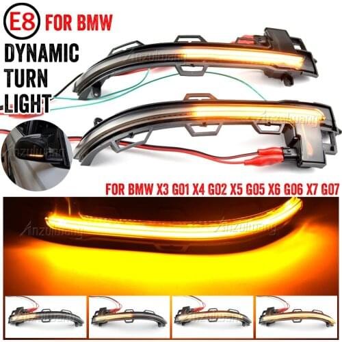 LED Dynamic Turn Signal Blinker Flowing Water Blinker Flashing Light For 2018 2019 2020 BMW X3 X4 X5 X6 X7 G01 G02 G05 G06 G07