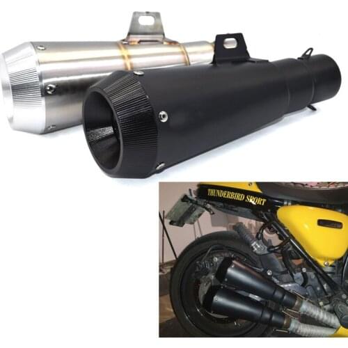 Universal 38-51mm motorcycle Exhaust Tail Pipe Motorcycle Stainless Steel Escape Left Right for Street Bike Z1000 Ninja1000