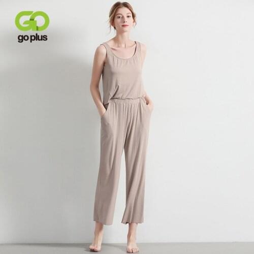 GOPLUS Summer Womens Ice Wide Leg Pants Suits Yoga Suits Casual Homewear Set Tank Top Pantalones De Mujer Femme Huispak Vrouwen