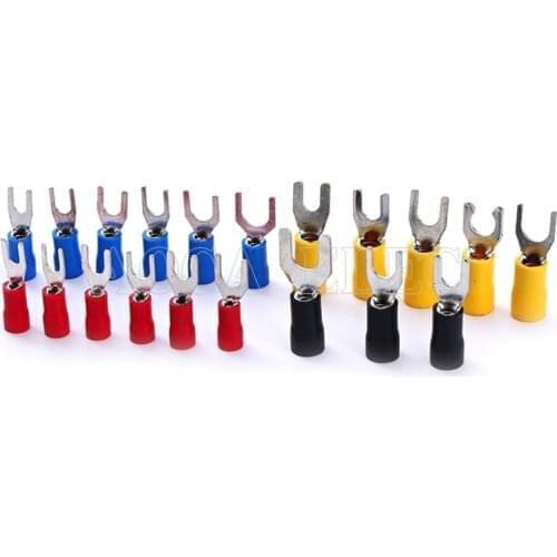 1000PCS Copper SV2-4 Furcate Cable Wire Connector Cold pressed terminals Cable Wire Connector Insulated Terminals Connector